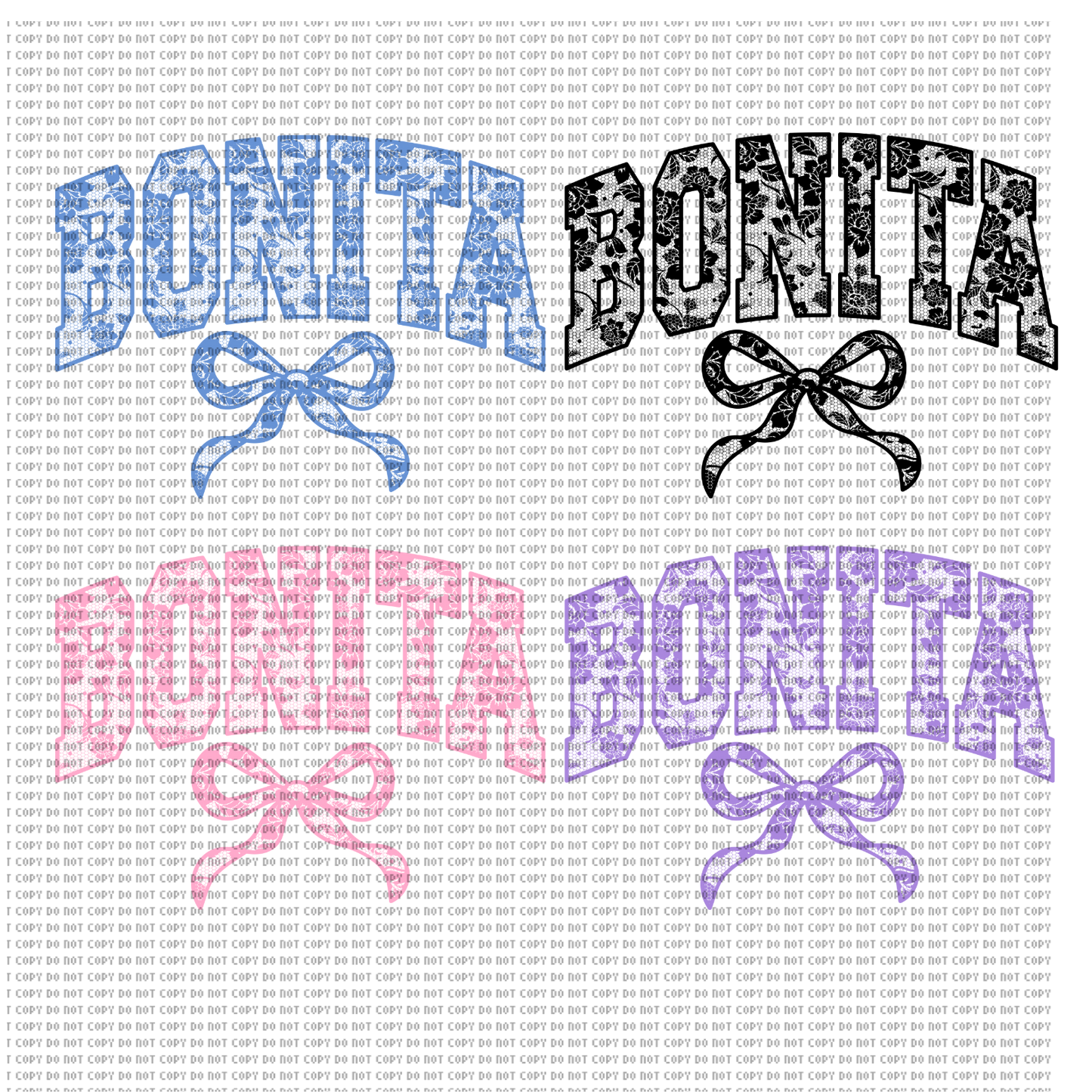 BONITA LACE DTF TRANSFER