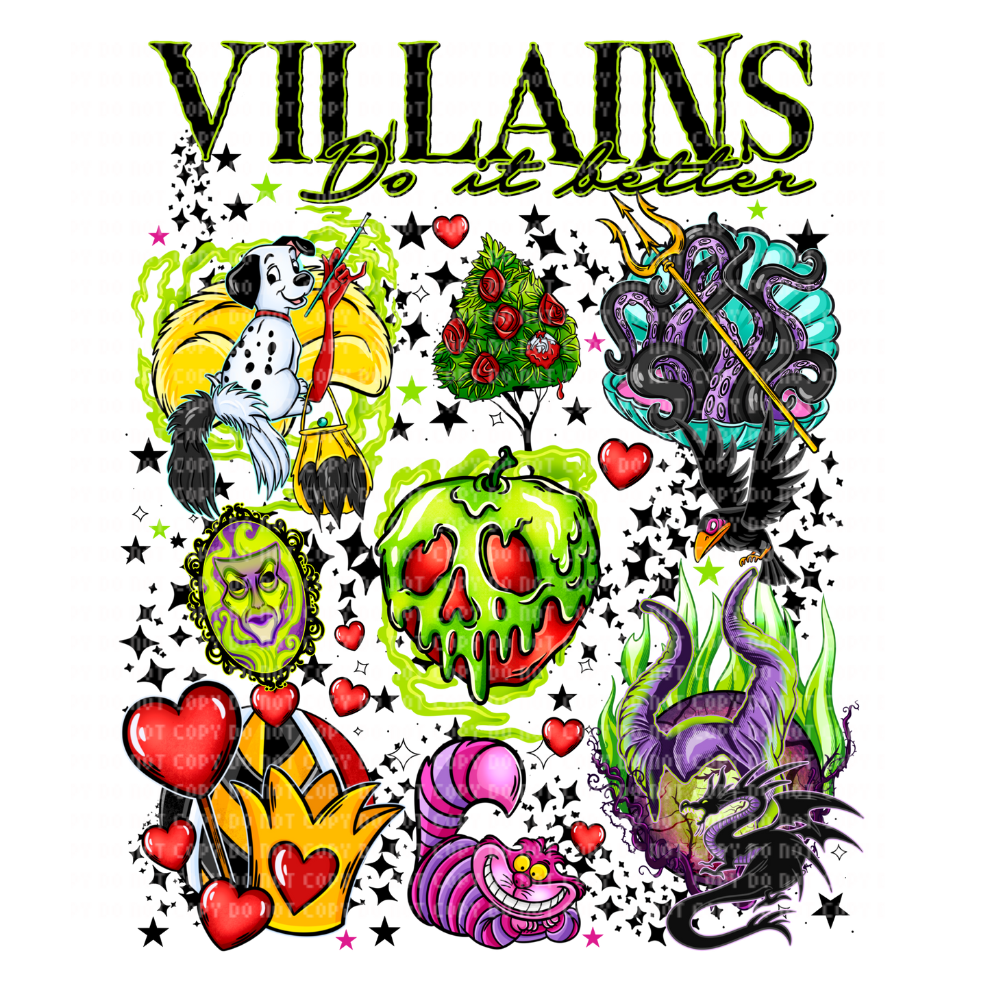 Villains do it better DTF transfer