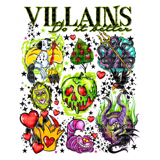 Villains do it better DTF transfer