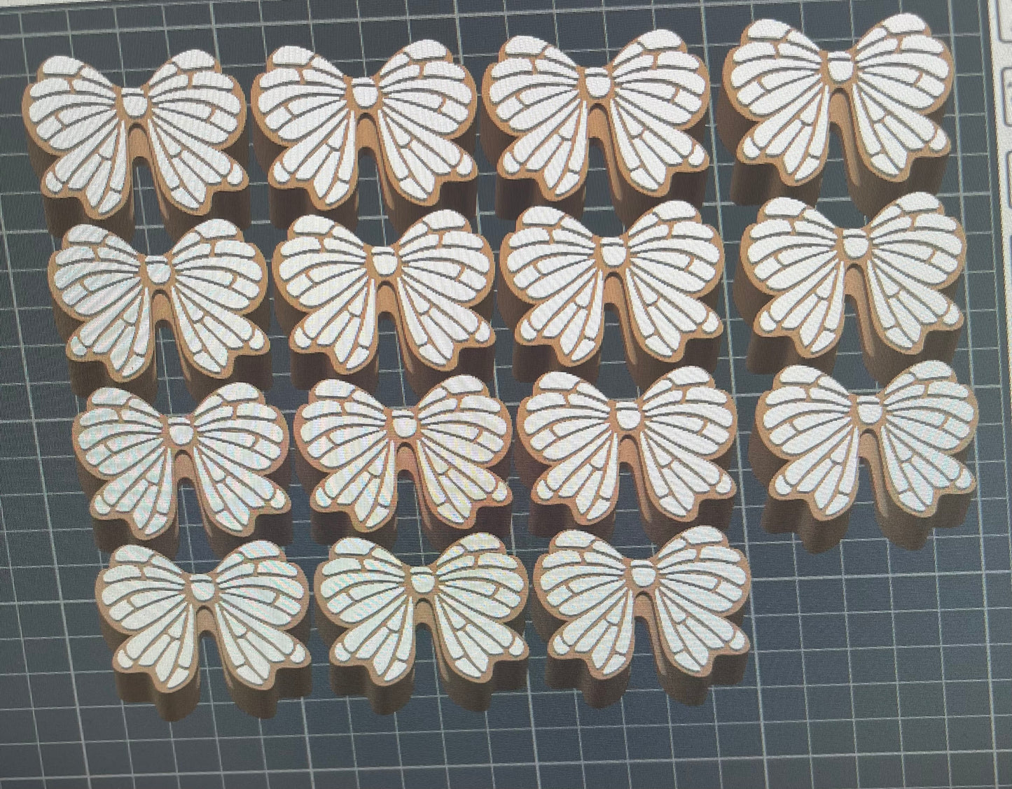 CONCHA BOW STRAW TOPPER STANDARD SIZE (8mm) 15 toppers