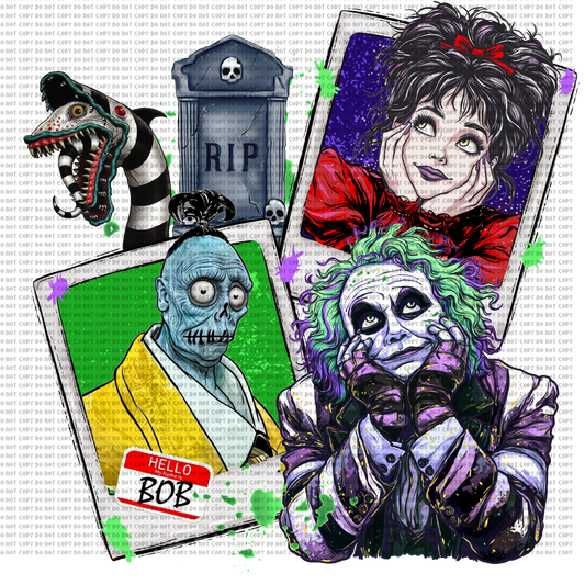 Beetle juice DTF transfer