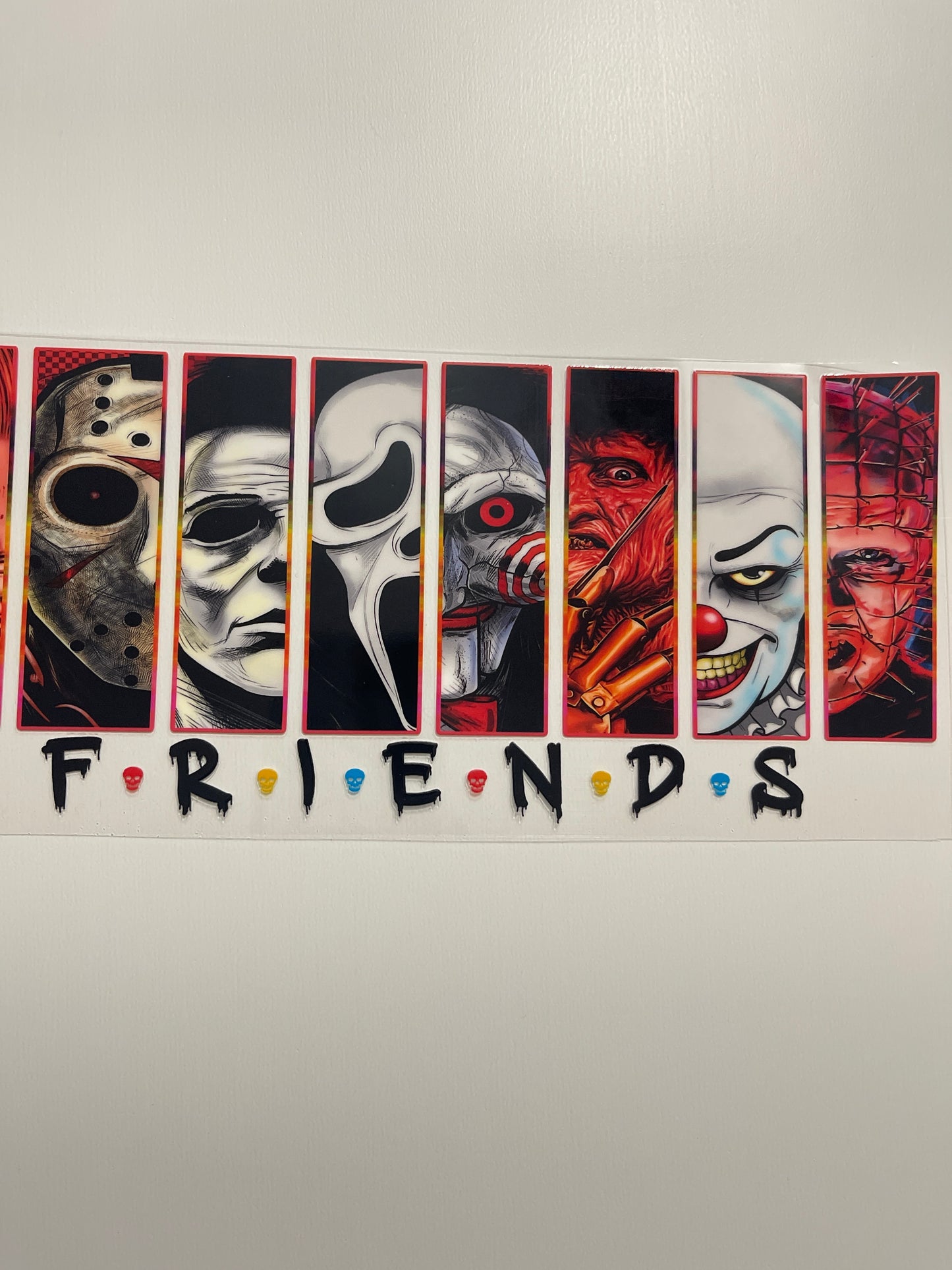 #109 horro squad friends uvdtf cup wrap