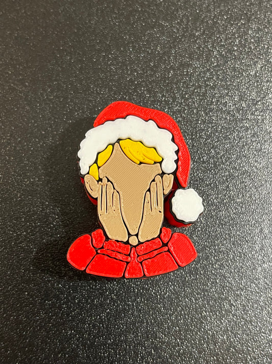 Boy screaming straw topper (standard size)