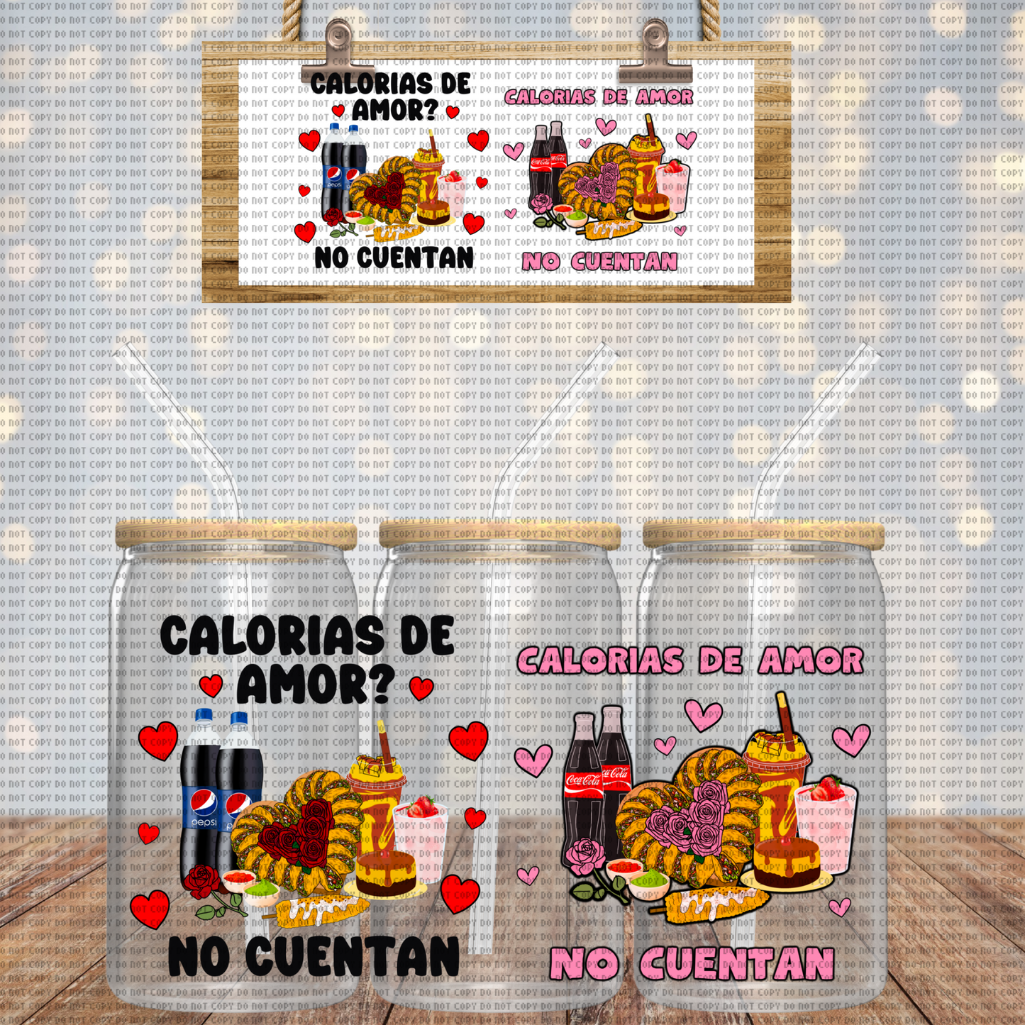 COKE/PEPSI CALORÍAS DE AMOR NO CUENTAN CUP WRAP
