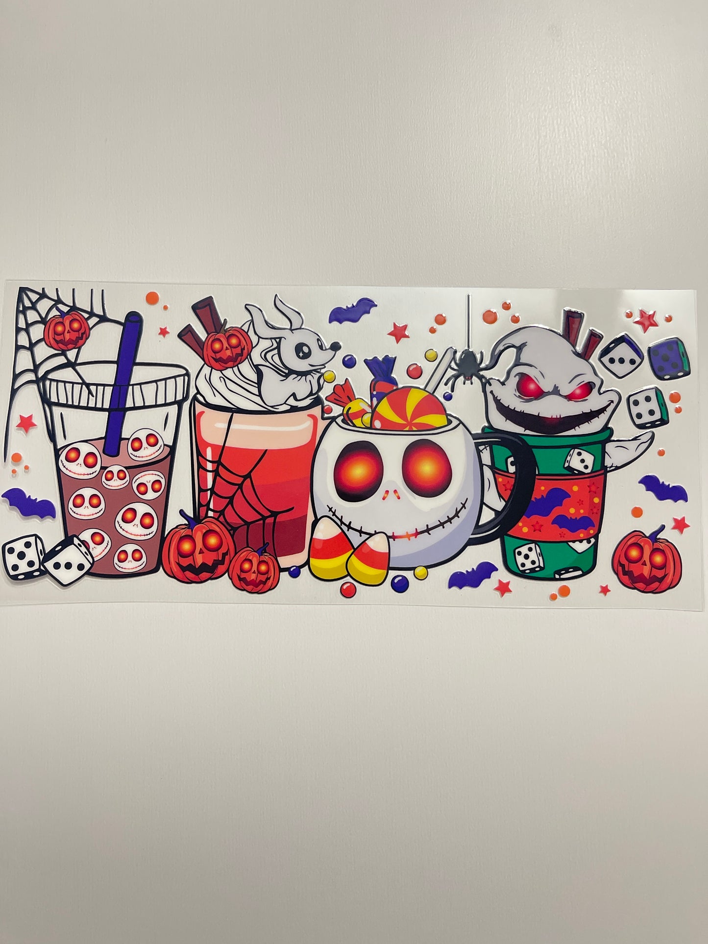 #94 Jack and Oogie boogie coffee uvdtf cup wrap