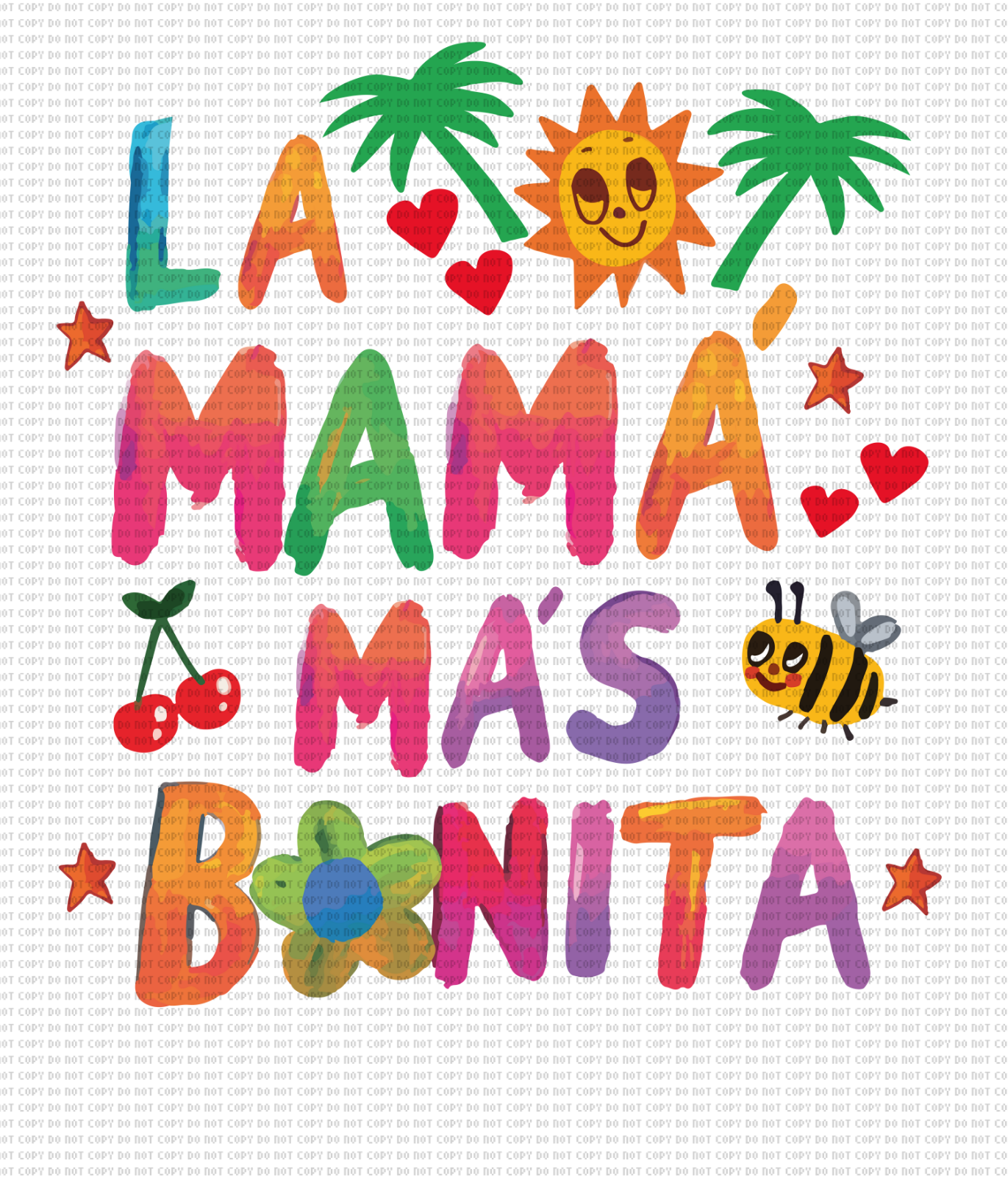 LA MAMÁ MÁS BONITA DTF TRANSFER