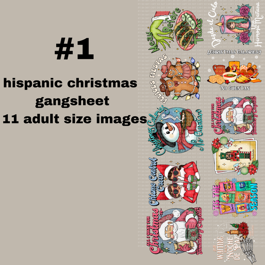 Hispanic #1 11 adult size dtf transfer