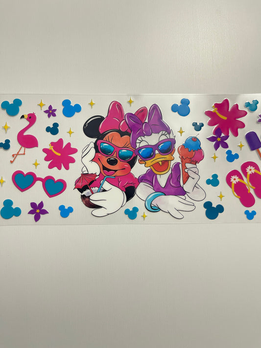 #113 Minnie & daisy uvdtf cup wrap