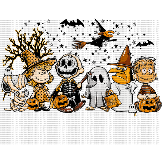 Spooky Charlie Brown DTF transfer