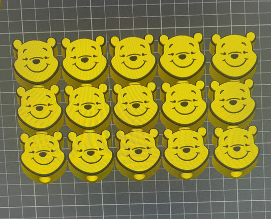 POOH STRAW TOPPERS STANDARD SIZE (8mm) 15 toppers