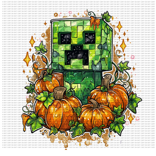 Minecraft fall DTF transfer