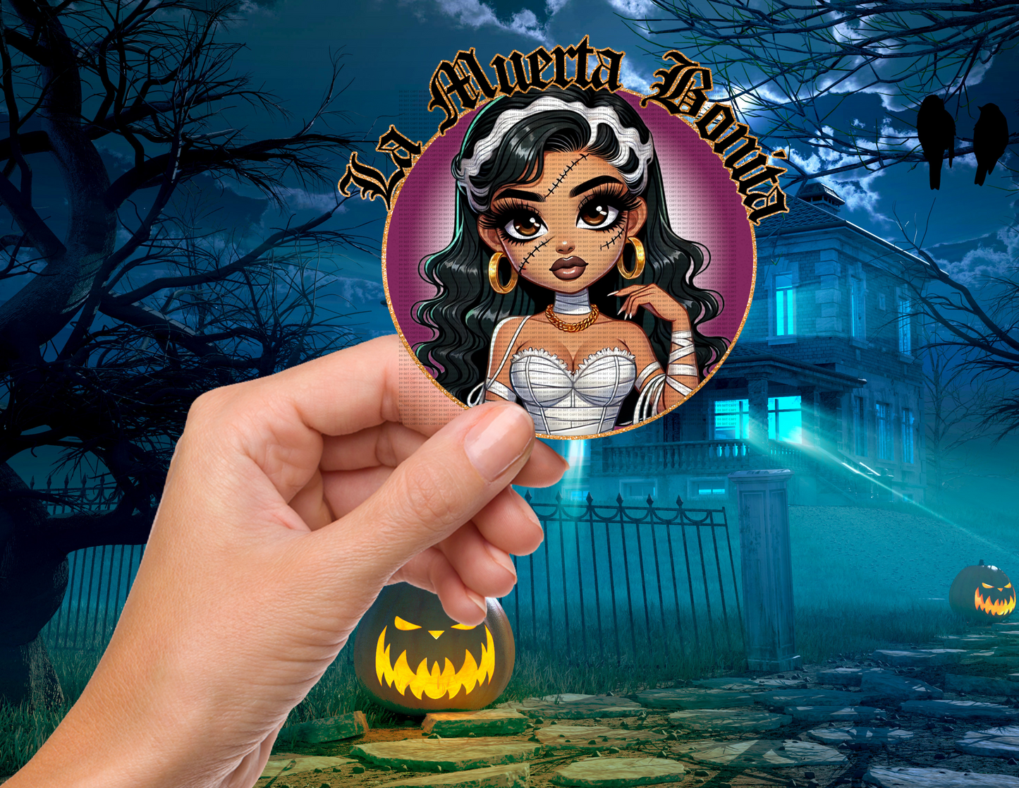 LA MUERTA BONITA UVDTF DECAL 4"