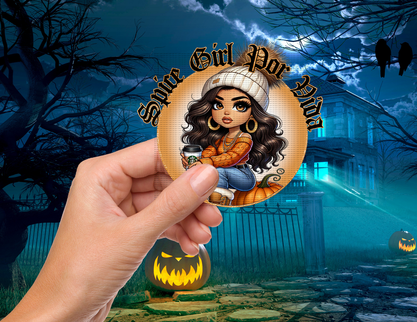 SPICE GIRL POR VIDA UVDTF DECAL 4"