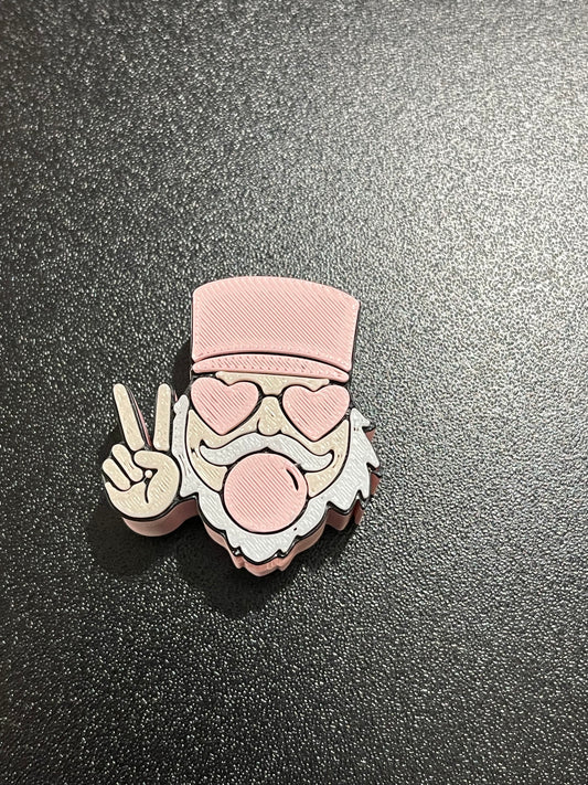 Bubble gum nutcracker straw topper (standard size)