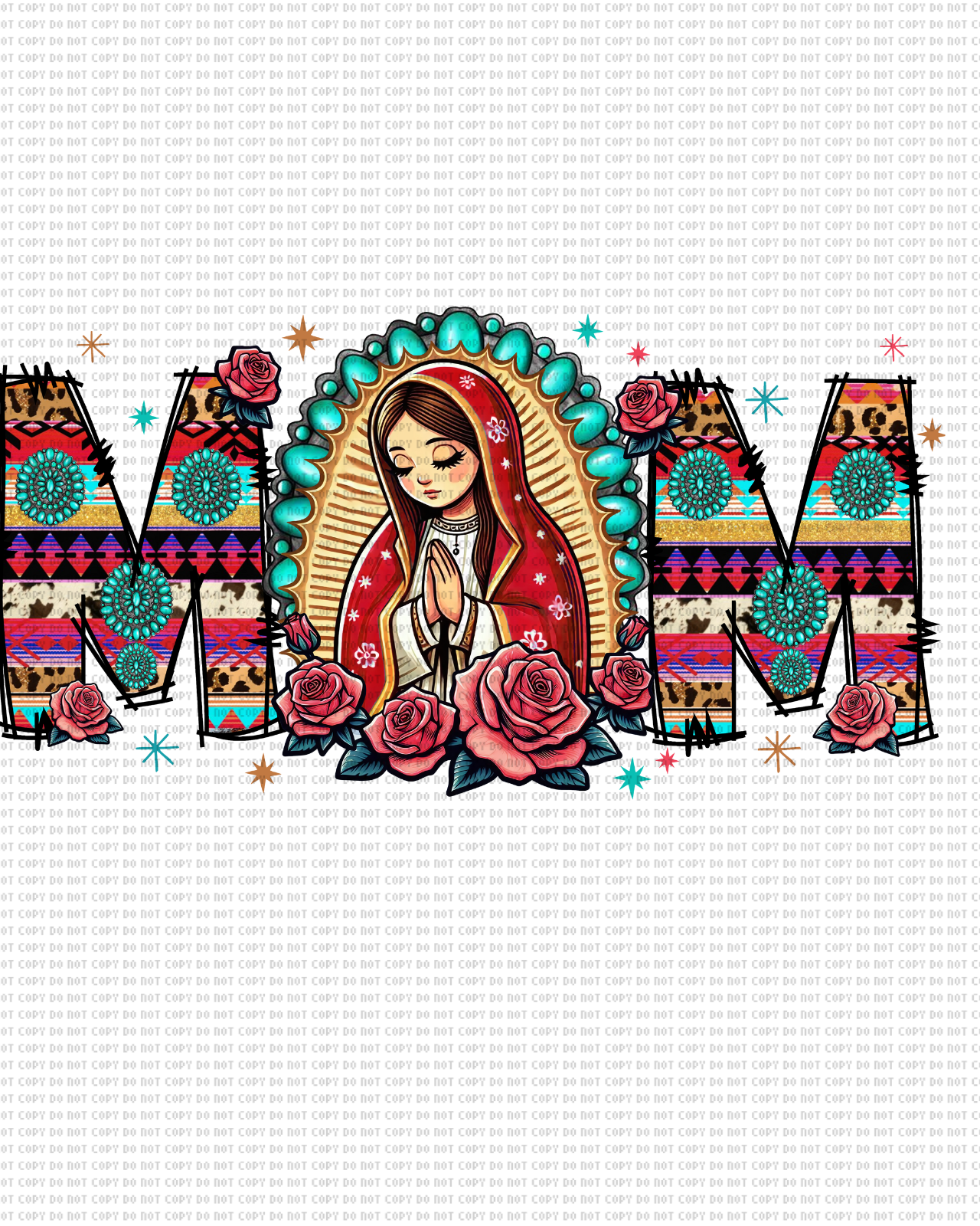 MOM VIRGEN #2 DTF TRANSFER