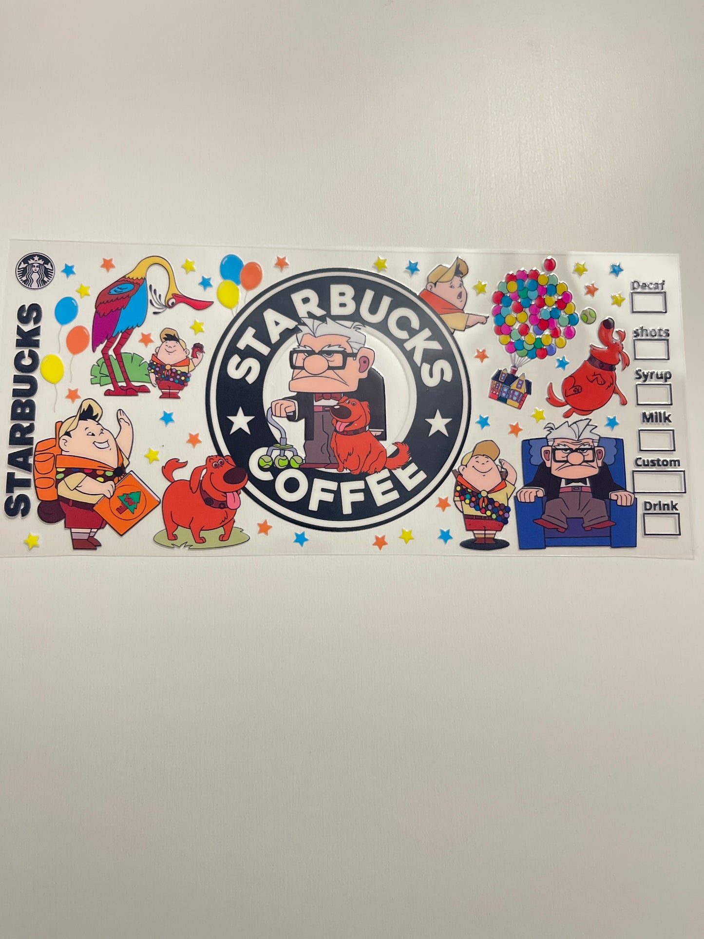 #103 Starbucks coffee up uvdtf cup wrap