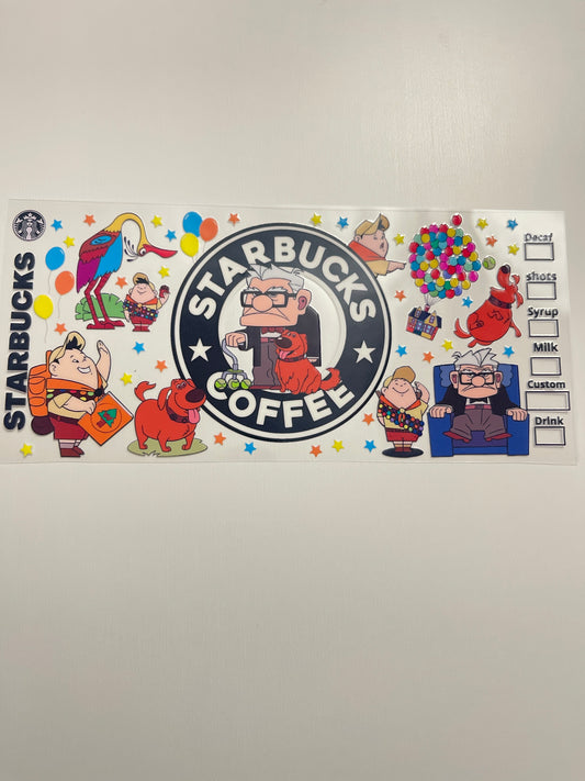 #103 Starbucks coffee up uvdtf cup wrap