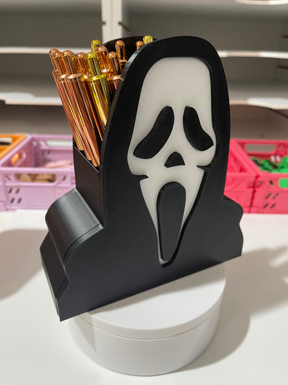 GHOST FACE PEN AND BRUSH HOLDER STL FILE DIGITAL FILE ONLY