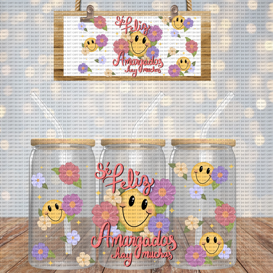 SE FELIZ AMARGADAS HAY MUCHAS CUP WRAP