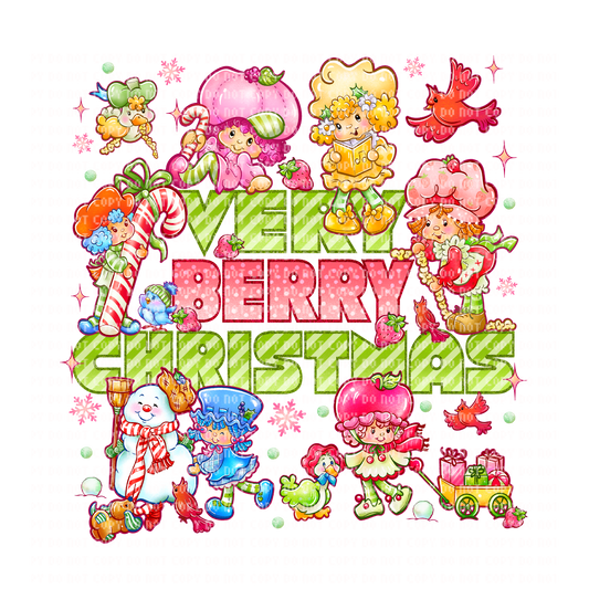 BERRY MERRY CHRISTMAS DTF TRANSFER