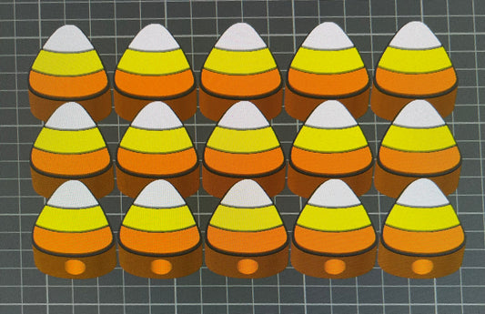 CANDY CORN STRAW TOPPERS STANDARD SIZE (8mm) 15 toppers