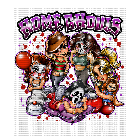 Home ghouls DTF transfer