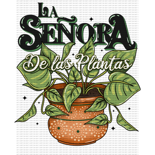 LA SEÑORA DE LAS PLANTAS DTF TRANSFER