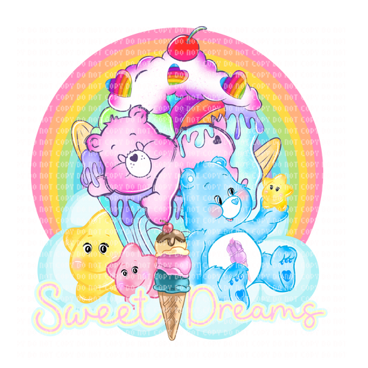 CARE BEARS SWEET DREAMS DTF TRANSFER