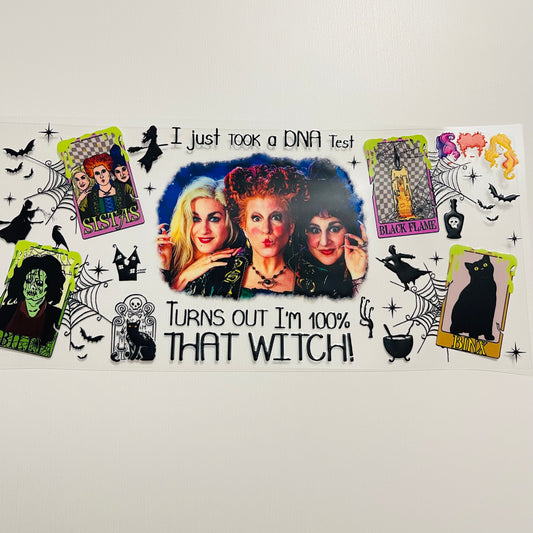 #13 I just took a dna test hocus pocus  uvdtf cup wrap
