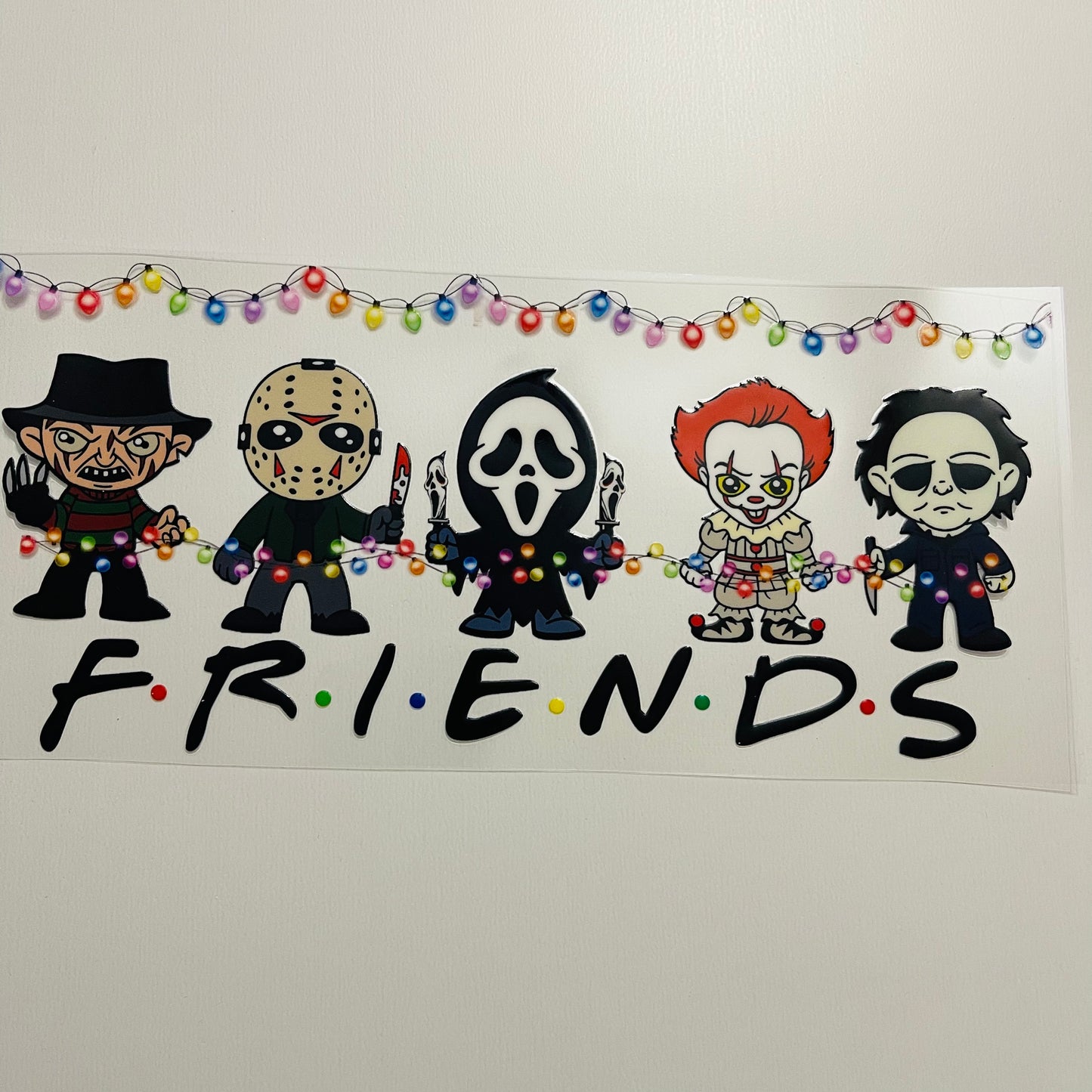 #17 horror friends uvdtf cup wrap