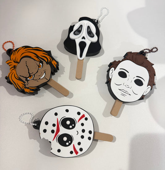 Horror lollipop can opener keychain