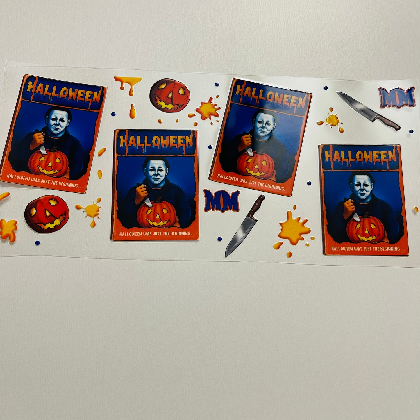 #74 halloween Michael myers uvdtf cup wrap