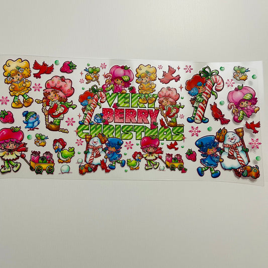 #38 very berry Christmas uvdtf cup wrap