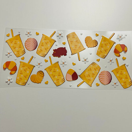 #35 piña cups uvdtf cup wraps