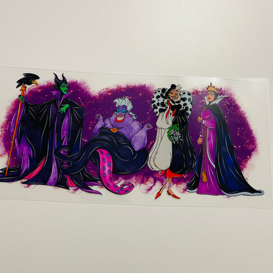 #34 villains uvdtf cup wrap