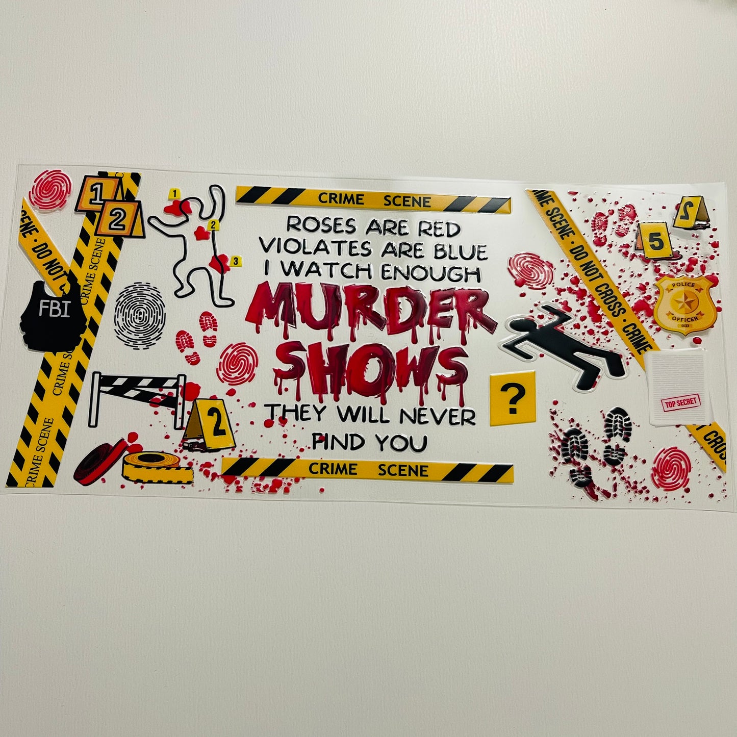 #33 murder shows uvdtf cup wraps