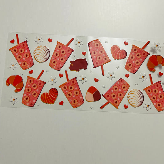 #36 peach cups uvdtf cup wrap