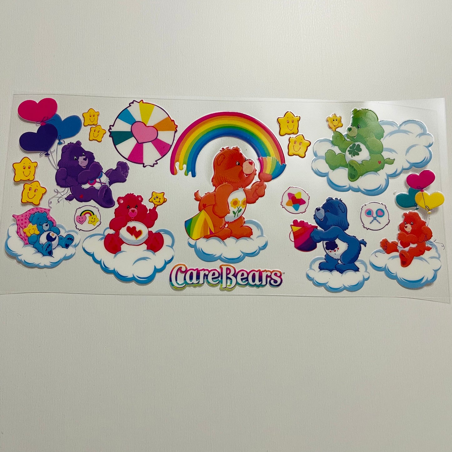 #22 Care Bears uvdtf cup wrap
