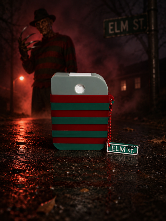 Freddy Kruger Hand sanatizer holder w/ charm