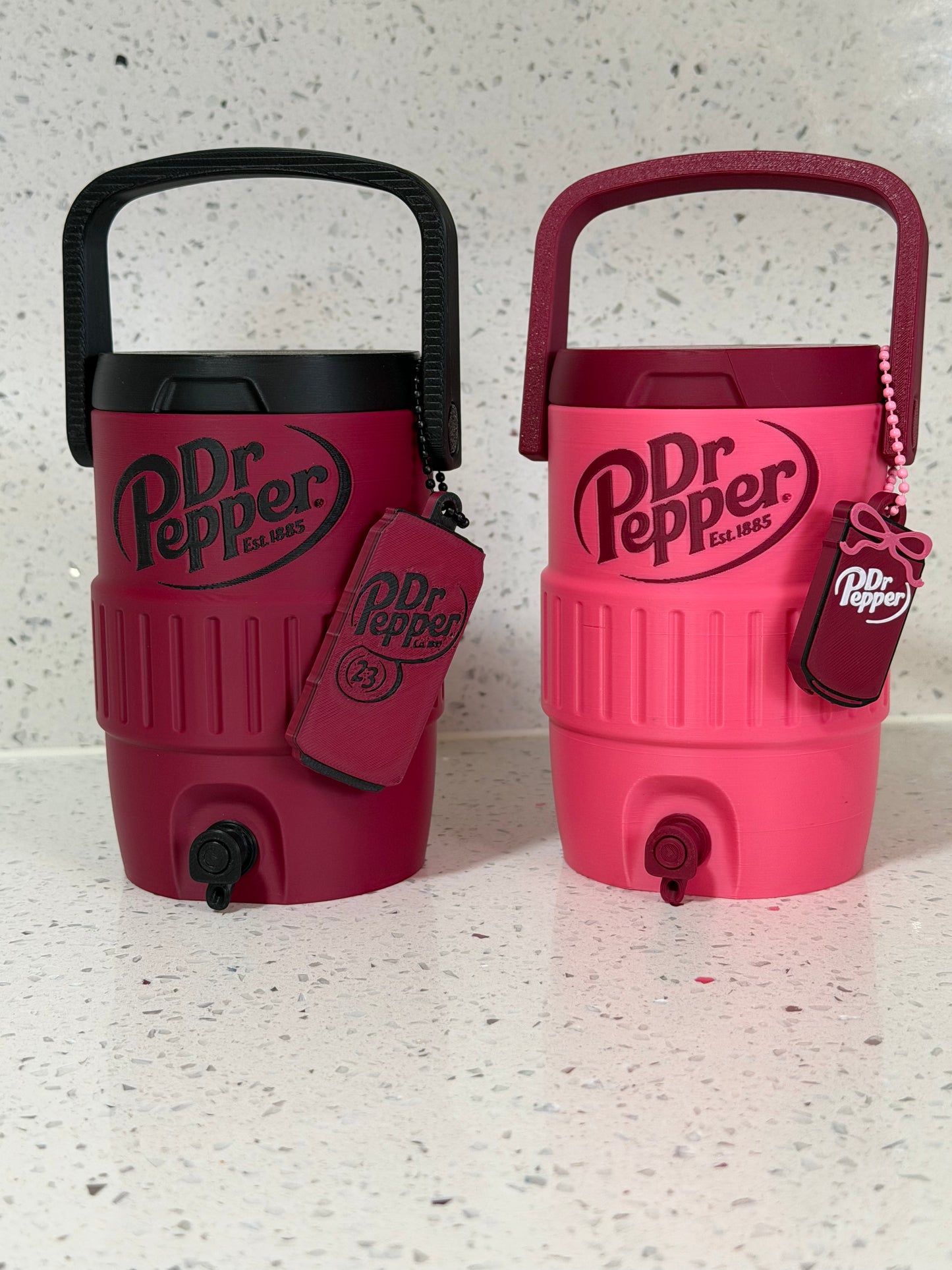 Dr Pepper can cooler W can opener keychain