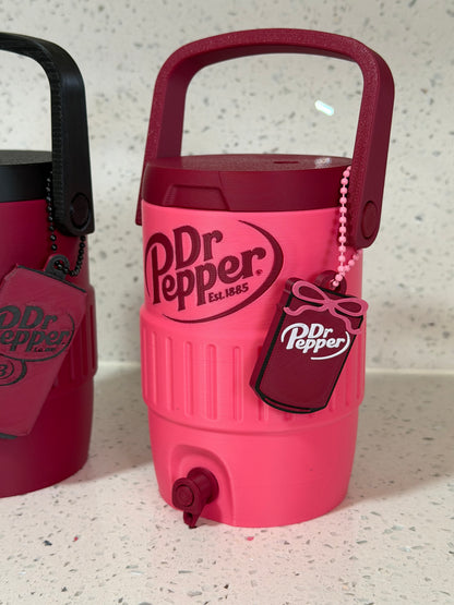 Dr Pepper can cooler W can opener keychain