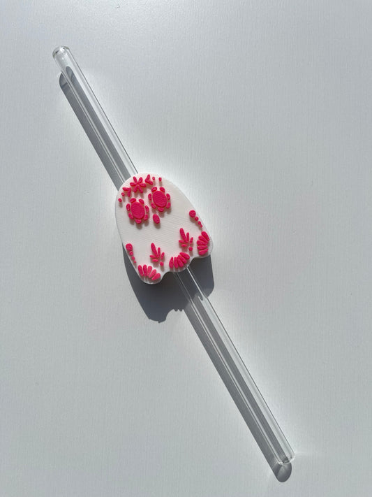 PINK TAKAVERA GHOSTY STRAW TOPPER STANDARD SIZE (8mm)