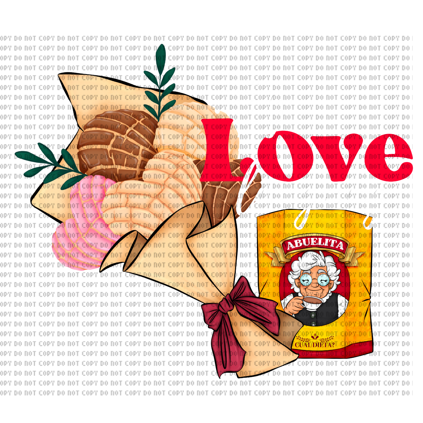 CONCHA RAMO VALENTINE DTF TRANSFER