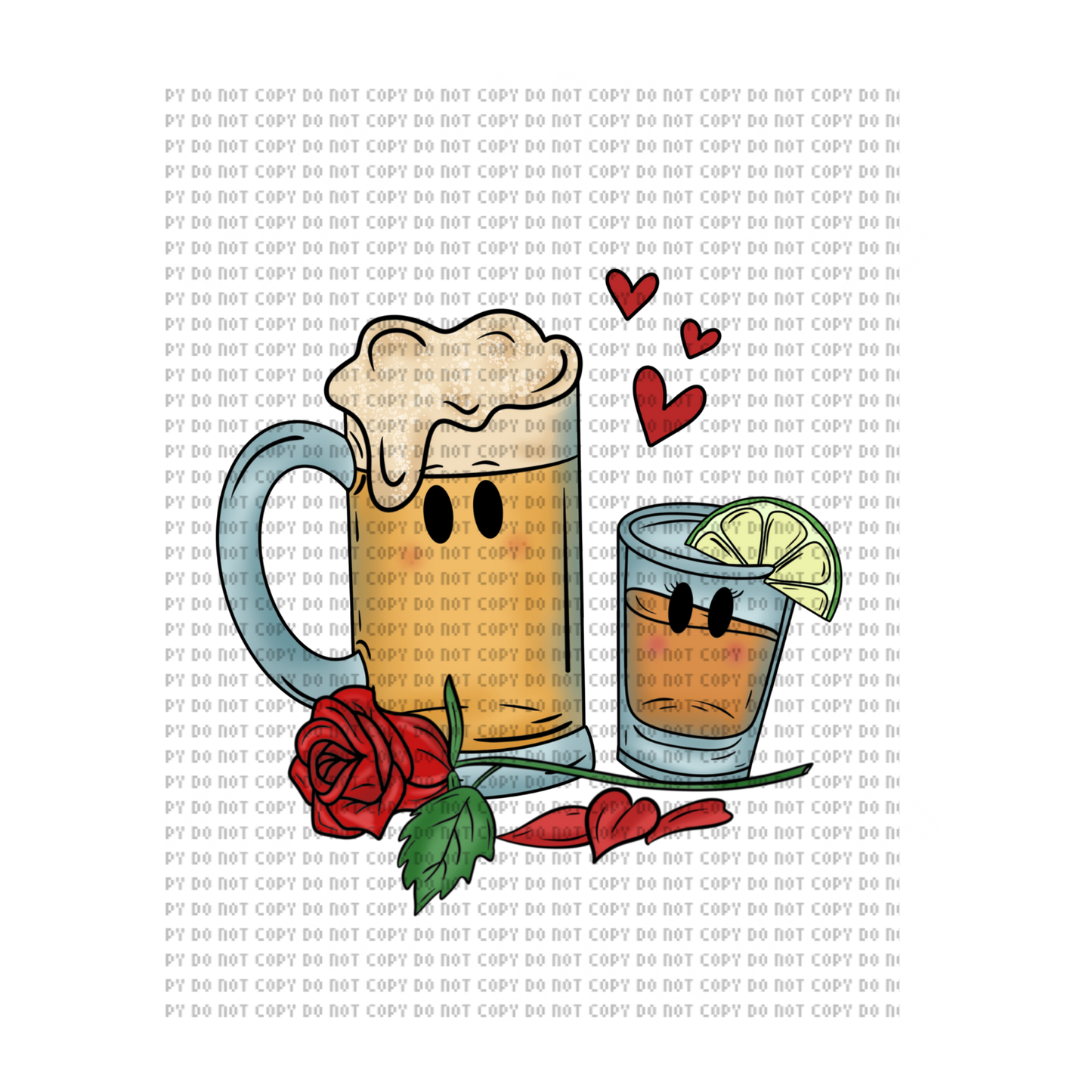 AMOR PROHIBIDO NOS DICE TODO EL MUNDO VALENTINE DTF TRANSFER