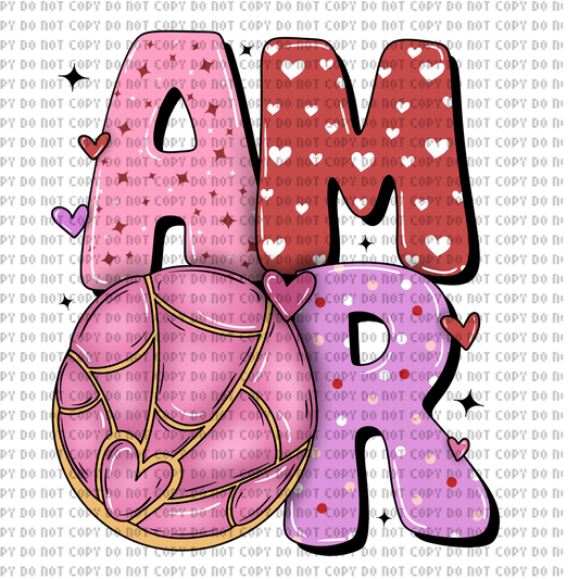 AMOR CONCHA VALENTINE DTF TRANSFER
