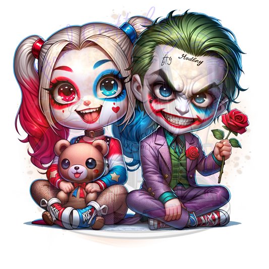 JOKER $ HARLEY QUINN DTF TRANSFER
