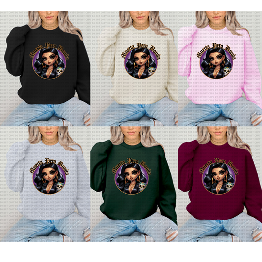 MUERTA PERO BONITA UNISEX CREWNECK SWEATER