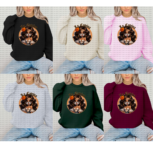 LA CATRINA UNISEX CREWNECK SWEATER