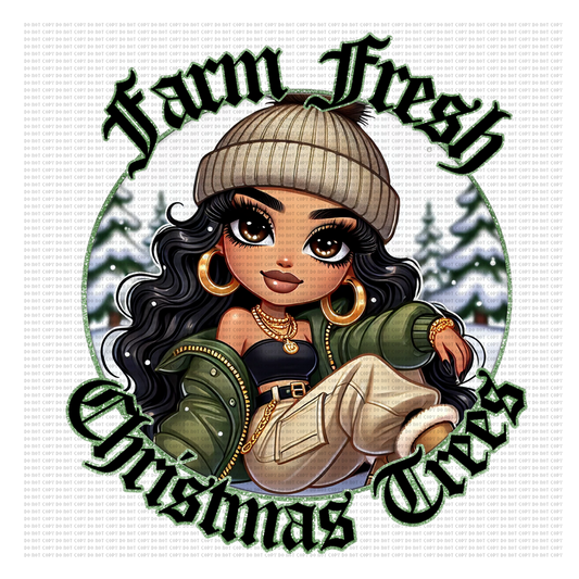 FARM FRESH CHRISTMAS TREE DTF TRANSFER
