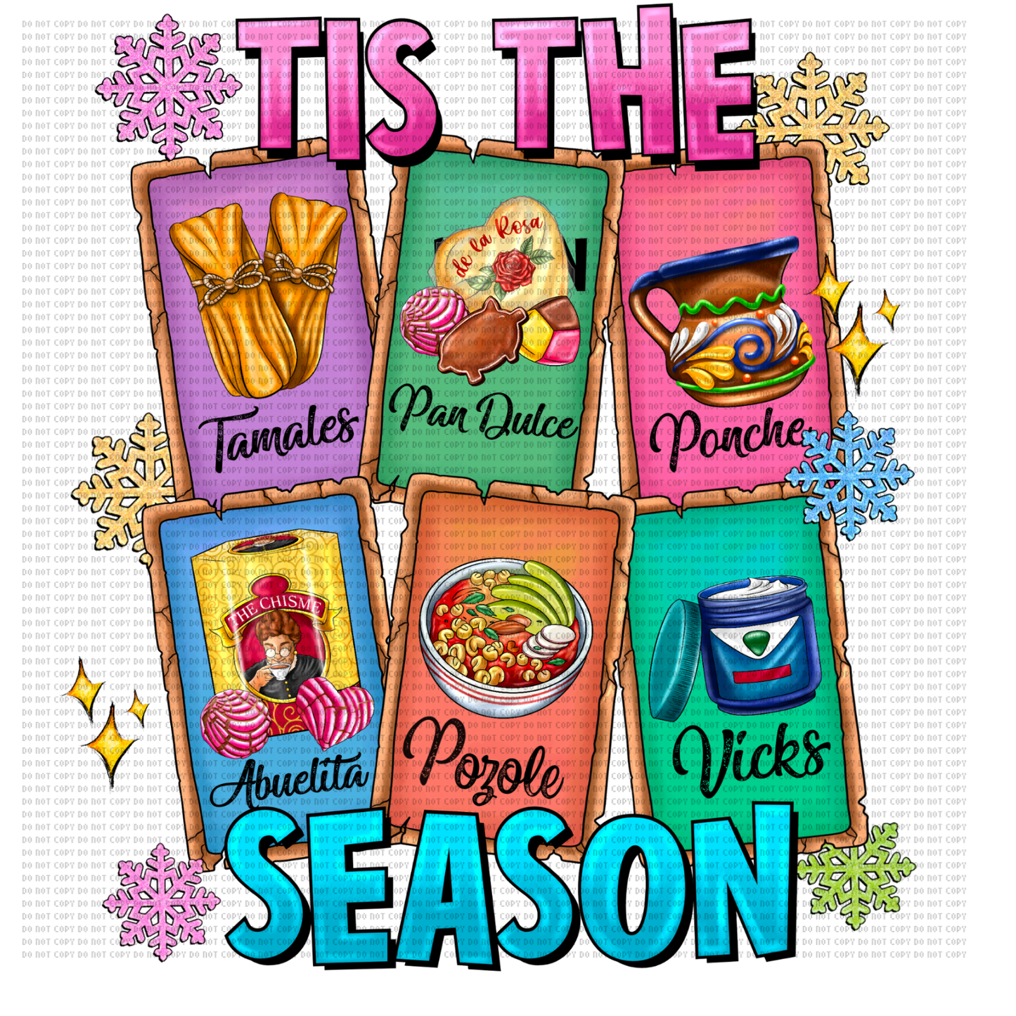 HISPANIC TIS THE SEASON DTF TRANSFER